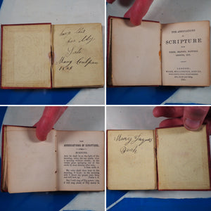 Associations of Scripture with Times, Seasons, Natural Objects etc. Publication Date: 1861 CONDITION: GOOD >>MINIATURE BOOK<<