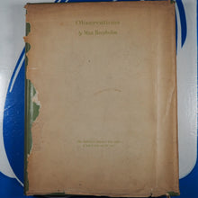 Load image into Gallery viewer, Observations. BEERBOHM, Max. Published by LondonWilliam Heinemann Limited., 1926 Hardcover
