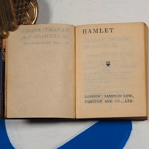 Miniature Book. Hamlet, Prince of Denmark.  William Shakespeare. Published by Sampson Low, Marston and Co., Ltd., London Used Condition: Good Hardcover
