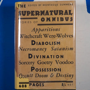The Supernatural Omnibus Montague Summers (Editor). Publication Date: 1931 Condition: Near Fine