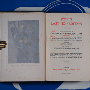 Scott's Last Expedition in Two Volumes. Scott, Captain R F. Published by Smith Elder & Co - 2nd & 3rd Edition, 1913 Hardcover