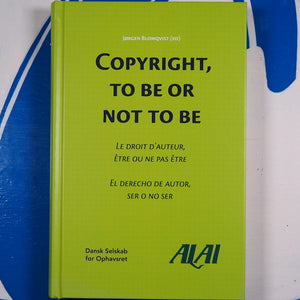 Copyright, to be or not to be. Jørgen Blomqvist. Ex Tuto Publishing. 2019.  ISBN-13: 9788742000045