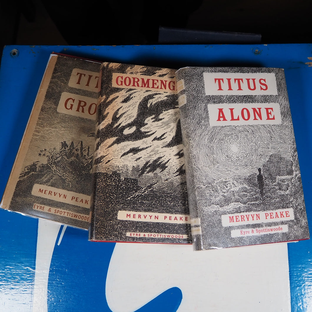 The Gormenghast Trilogy [1946-1959. First editions with first issue dust jackets]. Mervyn Peake Publication Date: 1946 Condition: Near Fine