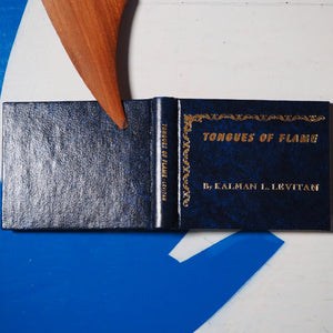 TONGUES OF FLAME Levitan, Kalman L. Published by Kaycee Press, Palm Beach Gardens, Florida USA. 1989. Hardcover. >>MINIATURE BOOK<<