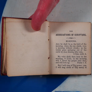 Associations of Scripture with Times, Seasons, Natural Objects etc. Publication Date: 1861 CONDITION: GOOD >>MINIATURE BOOK<<