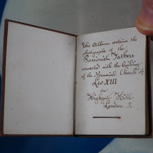 Load image into Gallery viewer, Bijou Album Containing the Photogrphs of the Passionist Fathers connected with the building of the Memorial Church of Leo xiii on Highgate Hill, London N. &gt;&gt;UNRECORDED MINIATURE BOOK OF PHOTOGRAPHS&lt;&lt; Publication Date: 1890
