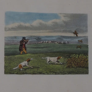 SHOOTING. [Six fine, early colour aquatints, depicting grouse, partridge, pheasant and woodcock shooting. ] IN THE MANNER OF SAMUEL HOWITT. Publication Date: 1830. Condition: Very Good