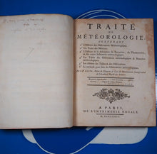 Load image into Gallery viewer, Traite de Meteorologie. Cotte, Louis. Publication Date: 1774 Condition: Very Good
