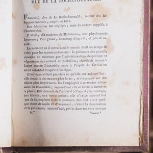 Maximes et Reflexions Morales. La Rochefoucauld, Francois Duc de. Publication Date: 1827 CONDITION: VERY GOOD