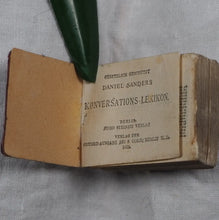 Load image into Gallery viewer, Konversations-Lexicon Sanders, Daniel. Publication Date: 1896 Condition: Very Good. &gt;&gt;MINIATURE BOOK&lt;&lt;
