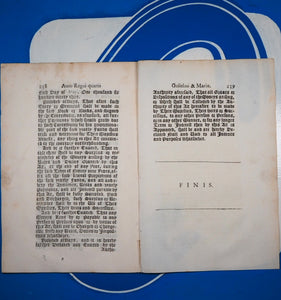 TAXING BEER, ALE & OTHER LIQUORS TO PAY FOR 1ST GLOBAL WAR. ACTS - England and Wales]. London. Printed by Charles Bill and the Executrix of Thomas Newcomb deceas'd, Printers to the King and Queens most Excellent Majesties. 1692, '93, '94, '97.