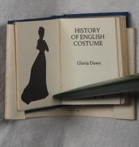 History of English Costume>>MICRO MINIATURE BOOK<< Publication Date: 1985 Condition: Near Fine