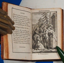 Load image into Gallery viewer, Etrennes du Sentiment, dediees aux ames bienfaisantes. A.P.D.R. &gt;&gt;SCARCE MINIATURE ALMANAC&lt;&lt; Publication Date: 1784 Condition: Very Good. &gt;&gt;MINIATURE BOOK&lt;&lt;
