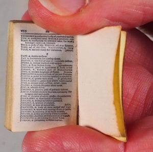 Smallest English Dictionary in the World. Comprising: besides the ordinary and newest words in the language, short explanations of a large number of scientific, philosophical, literary and technical terms. [SOLID SILVER LOCKET].1893. >>MINIATURE BOOK<<