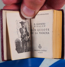 Load image into Gallery viewer, El Ingenioso Hidalgo Don Quijote de la Mancha &gt;&gt;MINIATURE BOOKS IN SLIPCASE&lt;&lt; Cervantes Saavedra, Miguel de [1547-1616]. Publication Date: 1952 Condition: Very Good
