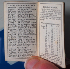 Tilt's Miniature Almanack for 1857. Publication Date: 1857 Condition: Very Good. >>MINIATURE BOOK<<