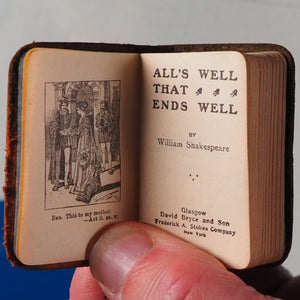 Complete Works. [Large revolving bookcase] >>MINIATURE BOOKS<< SHAKESPEARE, WILLIAM. Published by David Bryce & Son.: 1904