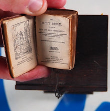 Load image into Gallery viewer, Holy Bible Containing the Old and New Testaments. Chained Bible and Lectern.&gt;&gt;MINIATURE BOOK&lt;&lt; Publication Date: 1901 Condition: Good
