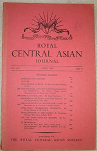 Royal Central Asian Society Journal. Vol XLII, April 1955, Part II