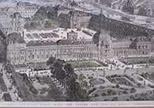 Load image into Gallery viewer, Panoramic View of Paris, with the Louvre and Rue de Rivoli completed. Illustration for The Illustrated London News, 1855. Publication Date: 1855 Condition: Very Good
