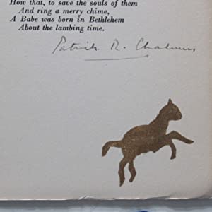 Pancakes>WITH AUTHOR'S SIGNATURE & UNPUBLISHED XMAS POEM< Patrick R Chalmers Publication Date: 1924 Condition: Very Good