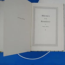 Load image into Gallery viewer, Rhymes for retailers Gladys Burlton (author), Susan Einzig &amp; Paul Benedict Brand (artists), J. Spedan Lewis (foreword). Publication Date: 1956 Condition: Good

