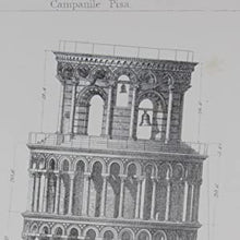 Load image into Gallery viewer, [SET OF 5 ENGRAVINGS OF THE LEANING TOWER or CAMPANILE , PISA CATHEDRAL &amp; PISA BAPTISTRY from] Architecture of the Middle Ages in Italy. GEORGE LEDWELL TAYLOR &amp; EDWARD CRESY (Architectural Draughtsman). JAMES CARTER (Engraver) Publication Date: 1829
